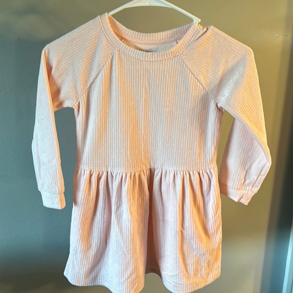 Cat & Jack- girls long sleeve pink dress
